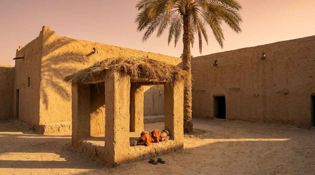 The Prophet's Farewell: A Head in the Most Blessed Hands